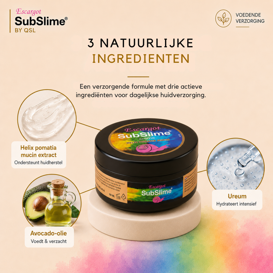 Escargot “Blue Label” (Dagcrème) SubSlime Slakkencrème – 100ml - 2+1 Gratis